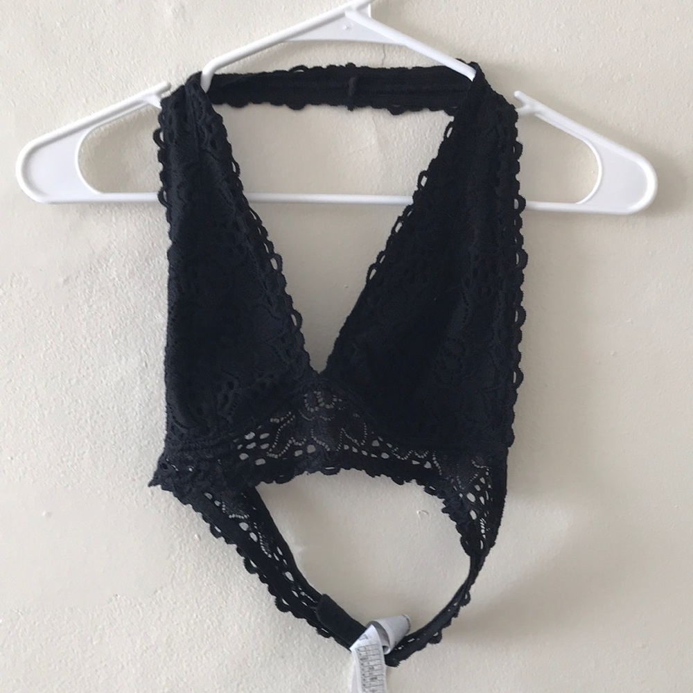 Black Forever 21 Lacy Halter style bralette